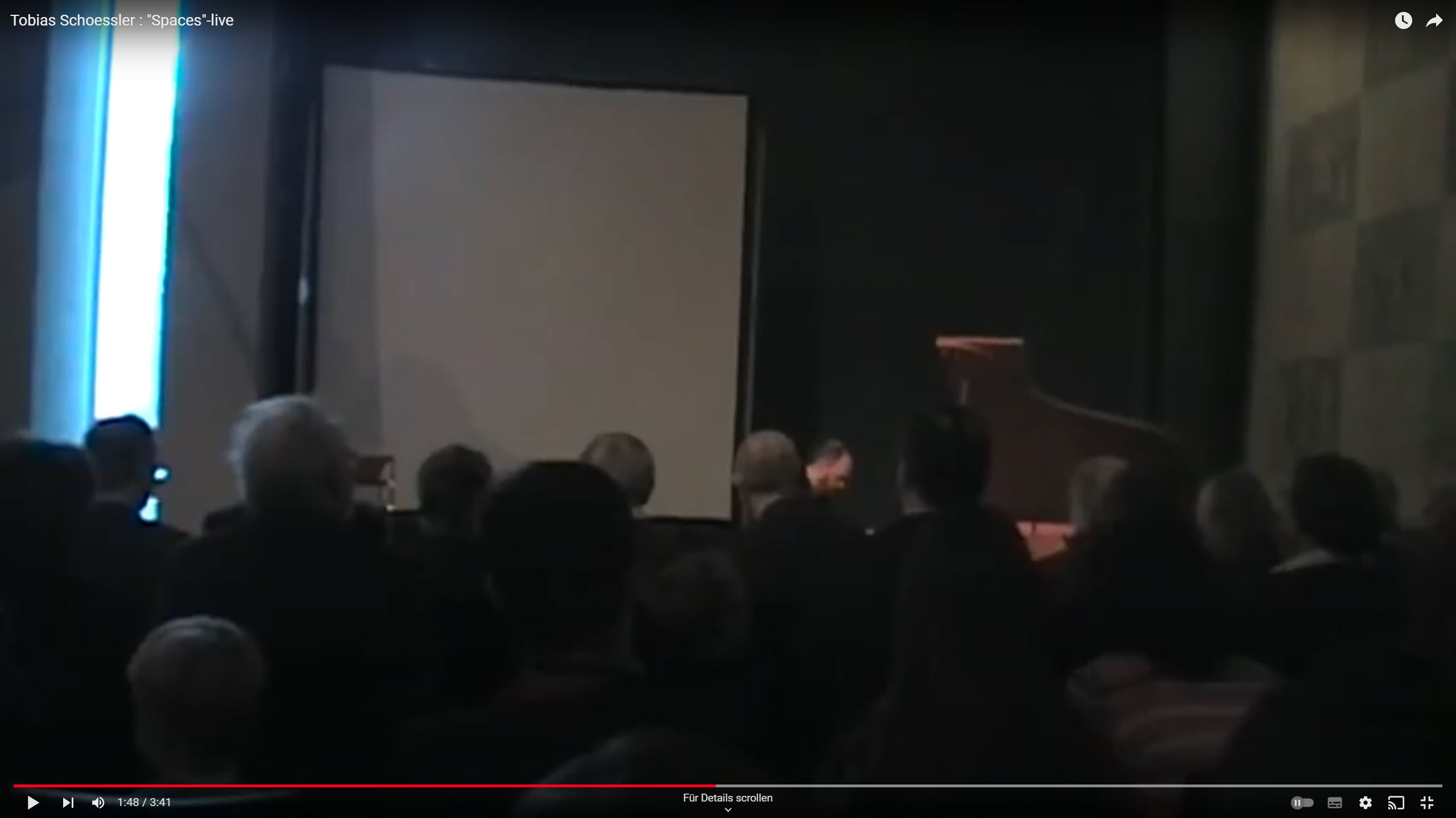 Tobias Schoessler : "Spaces"-live